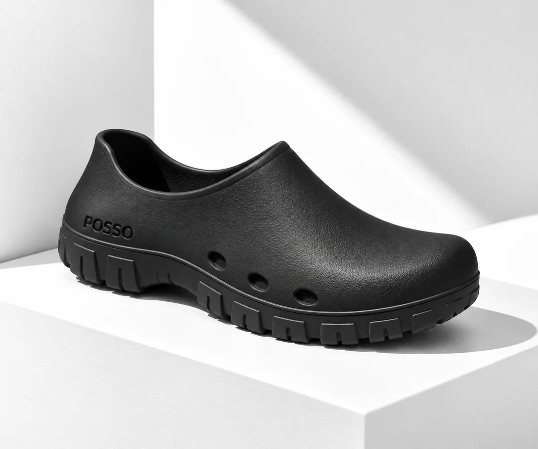 POSSO work clog in Black