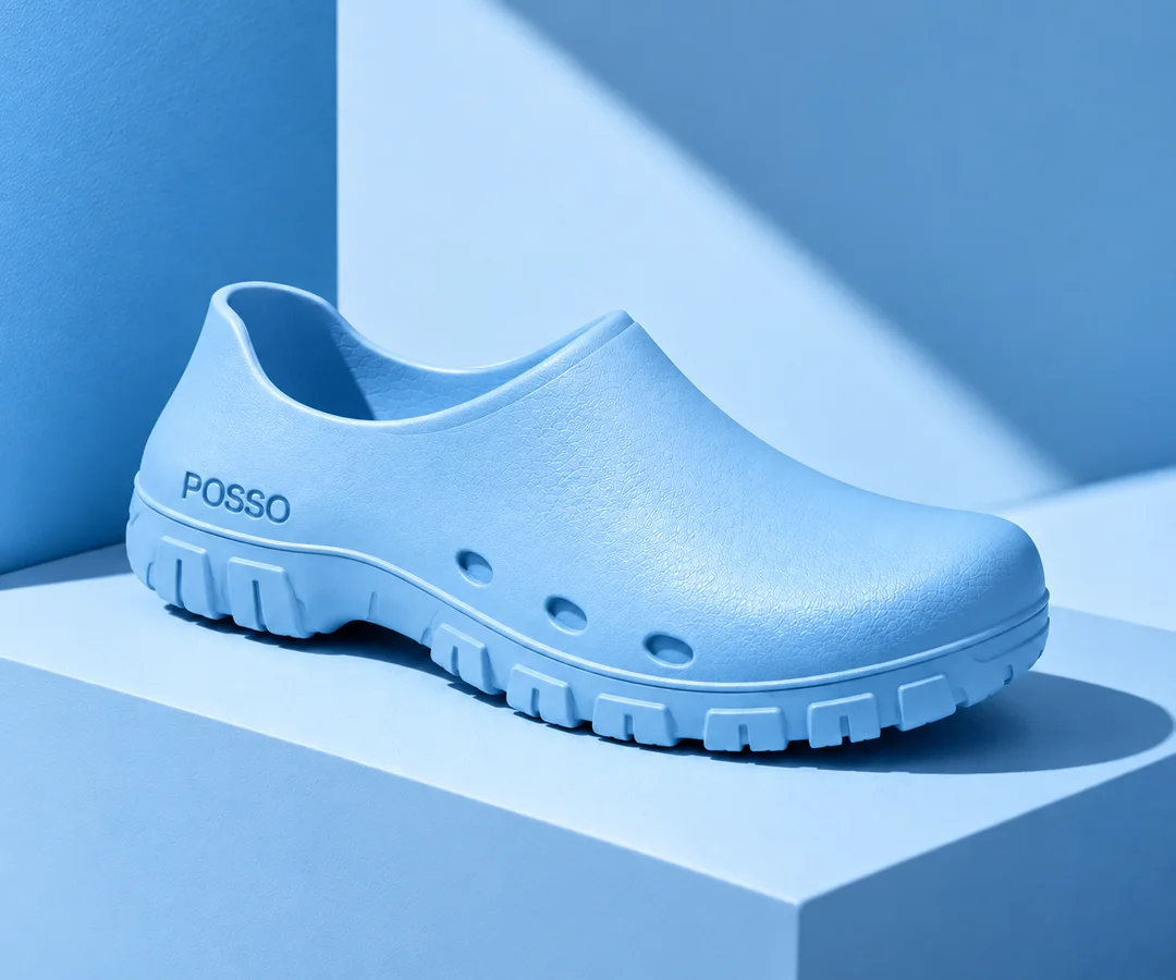 POSSO work clog in Light Blue